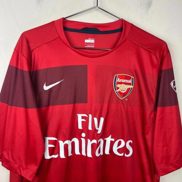 Nike Arsenal Fly Emirates Jersey Men’s L Red Soccer Shirt Thailand - Picture 7 of 9